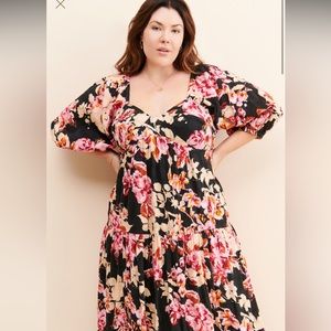 Anthropologie Blossom Maxi Dress